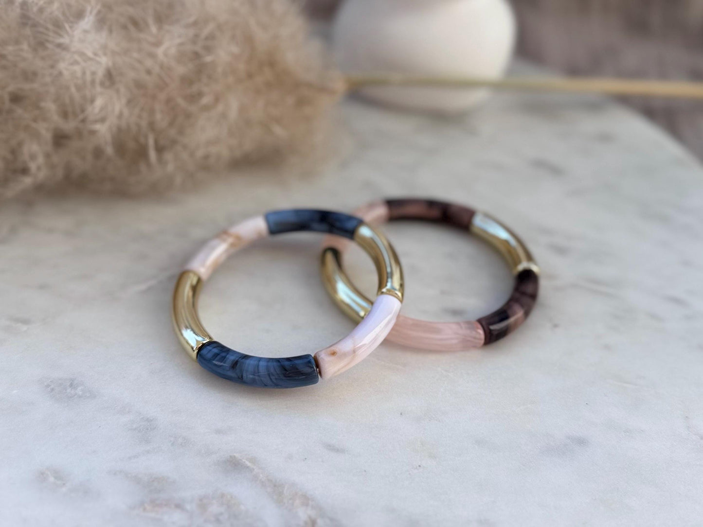Schlichter dünner Armreif - Handgefertigtes Tube Armband für den perfekten Summer Look im Retrostil
