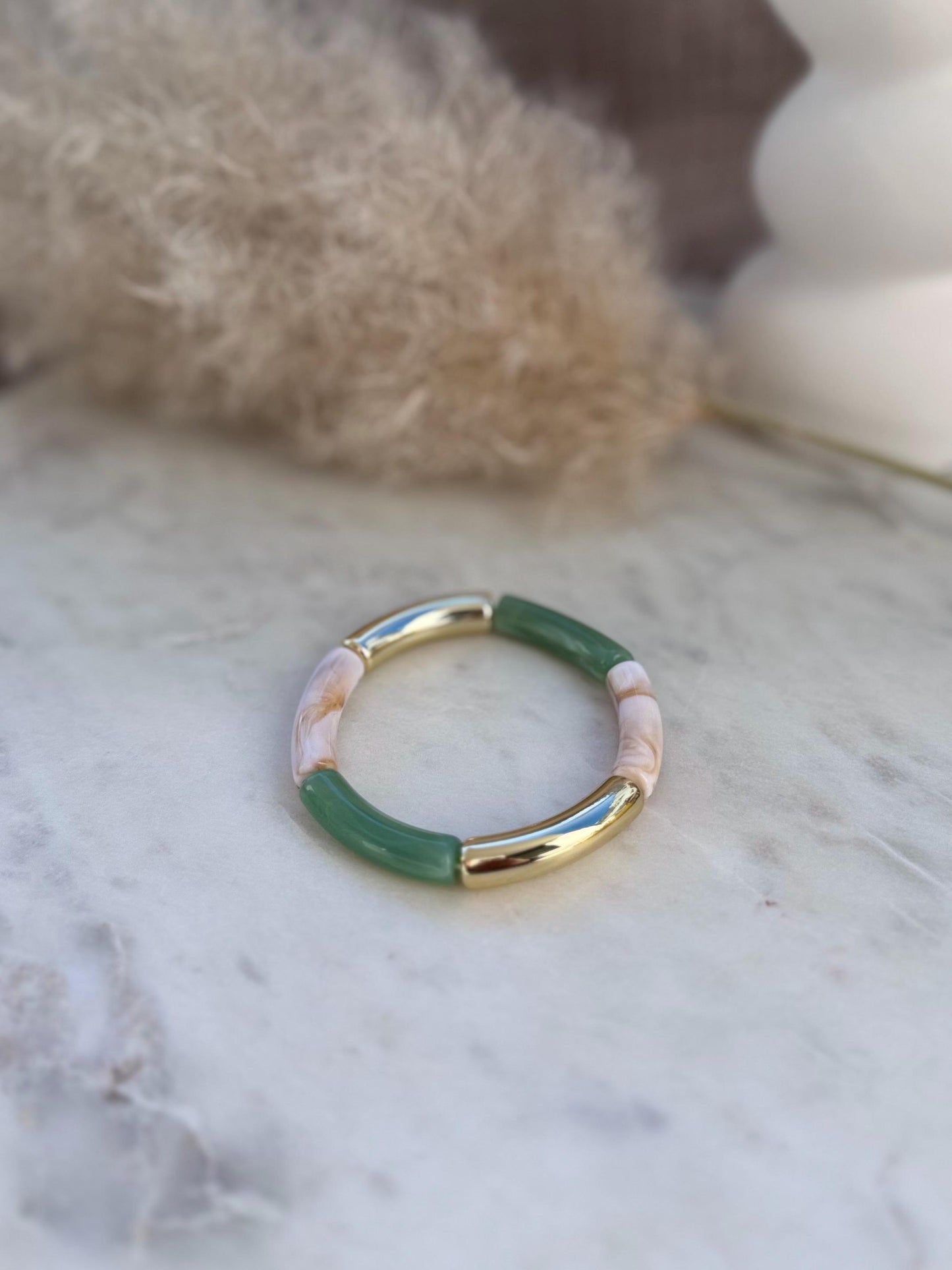 Schlichter dünner Armreif - Handgefertigtes Tube Armband für den perfekten Summer Look im Retrostil