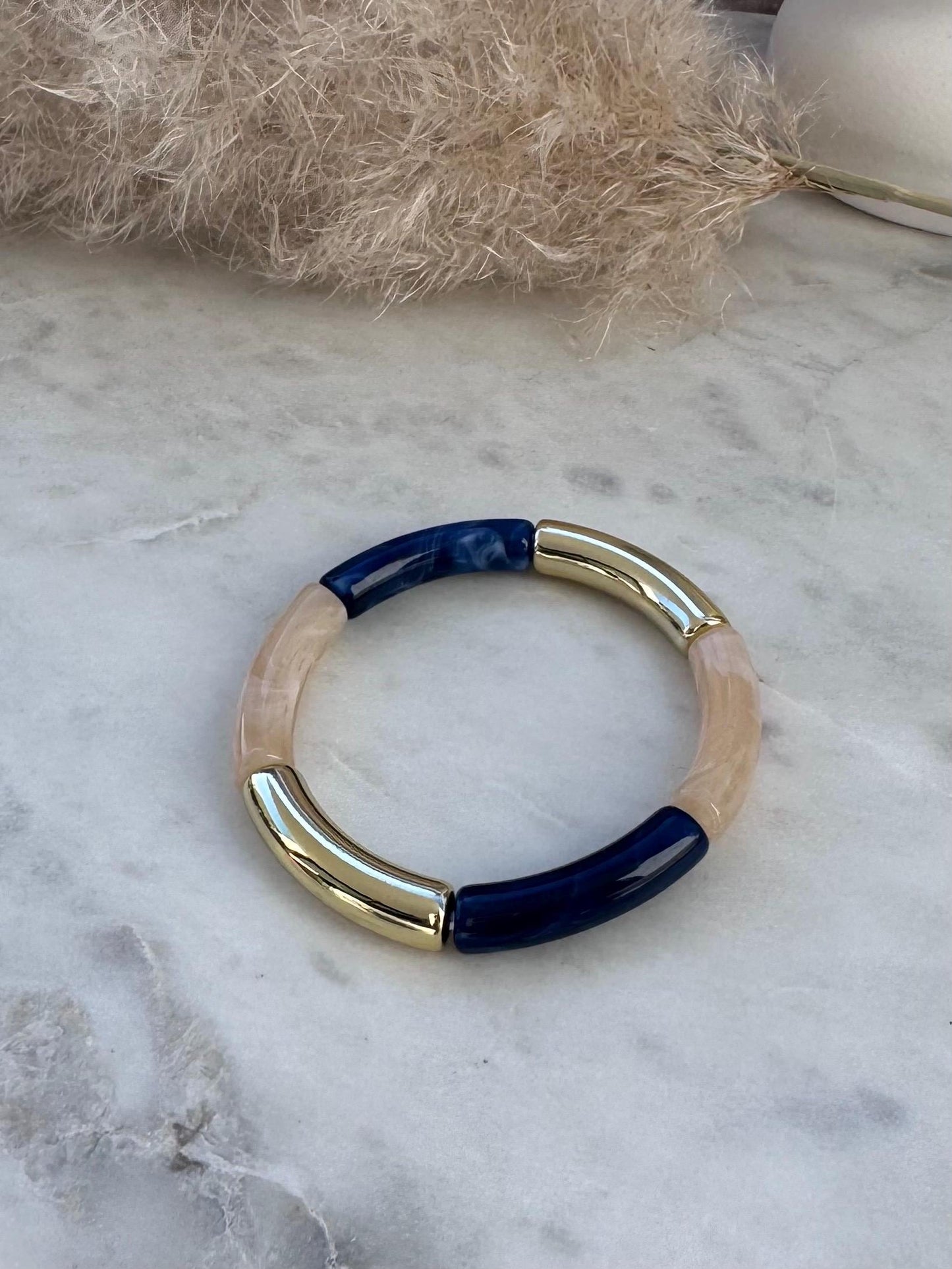 Schlichter dünner Armreif - Handgefertigtes Tube Armband für den perfekten Summer Look im Retrostil