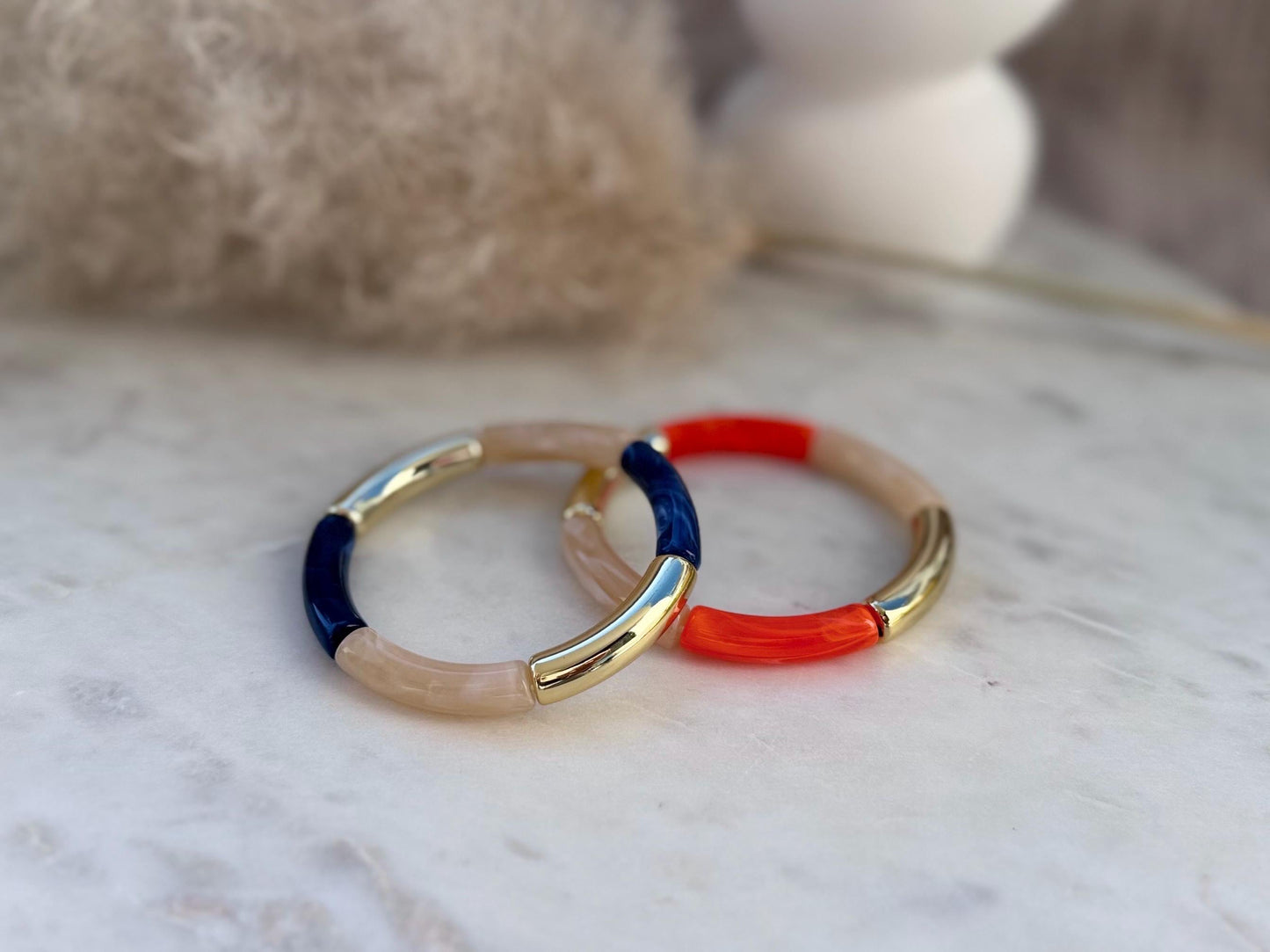 Schlichter dünner Armreif - Handgefertigtes Tube Armband für den perfekten Summer Look im Retrostil