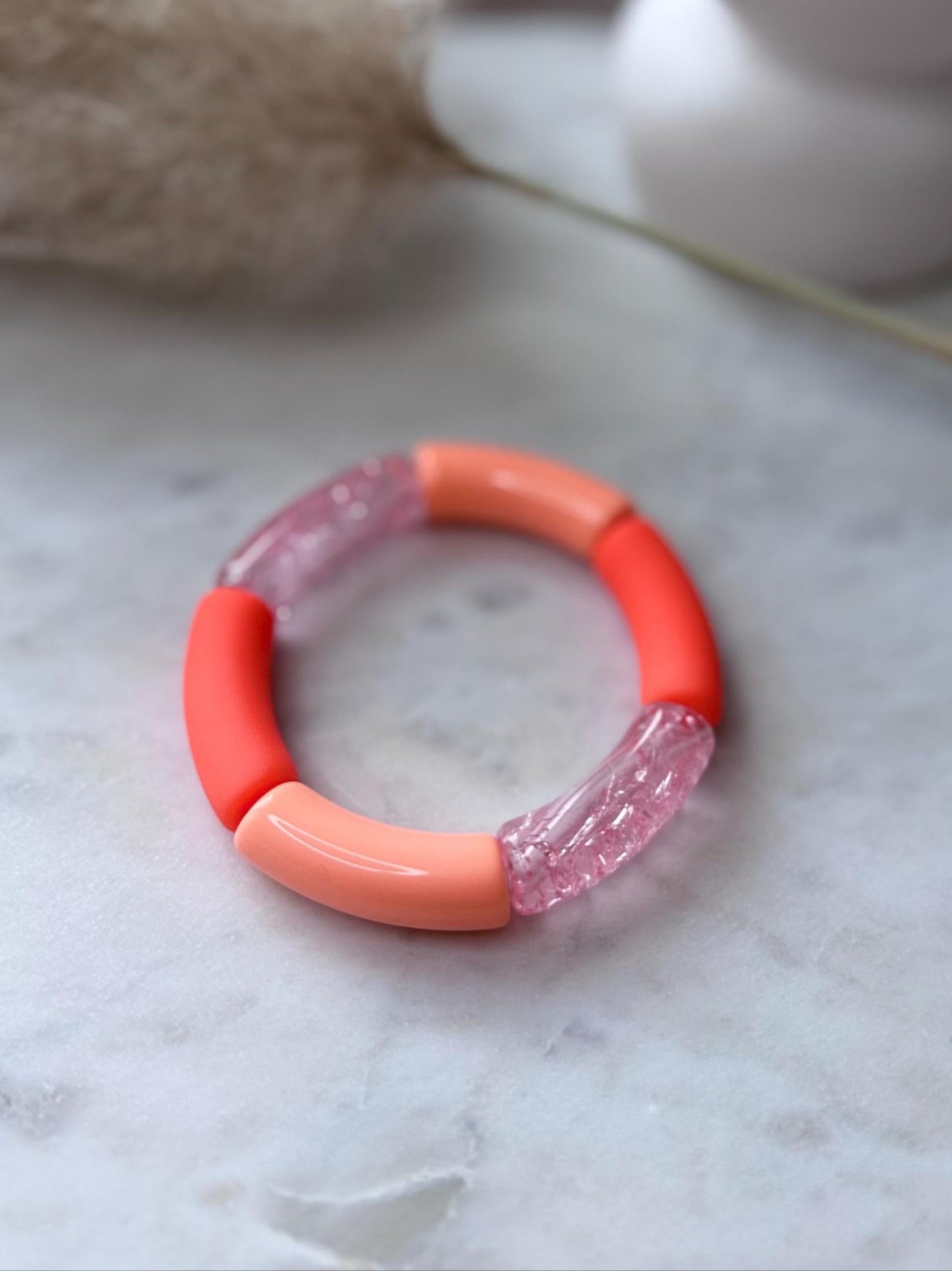 Bunter Armreif - Handgefertigtes Tube Armband für den perfekten Summer Look im Retrostil