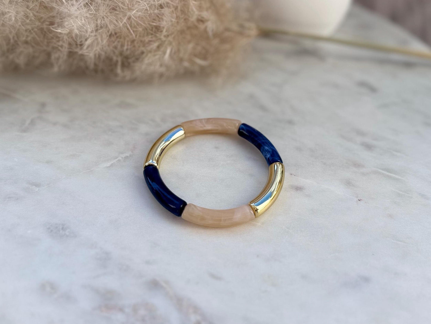 Schlichter dünner Armreif - Handgefertigtes Tube Armband für den perfekten Summer Look im Retrostil