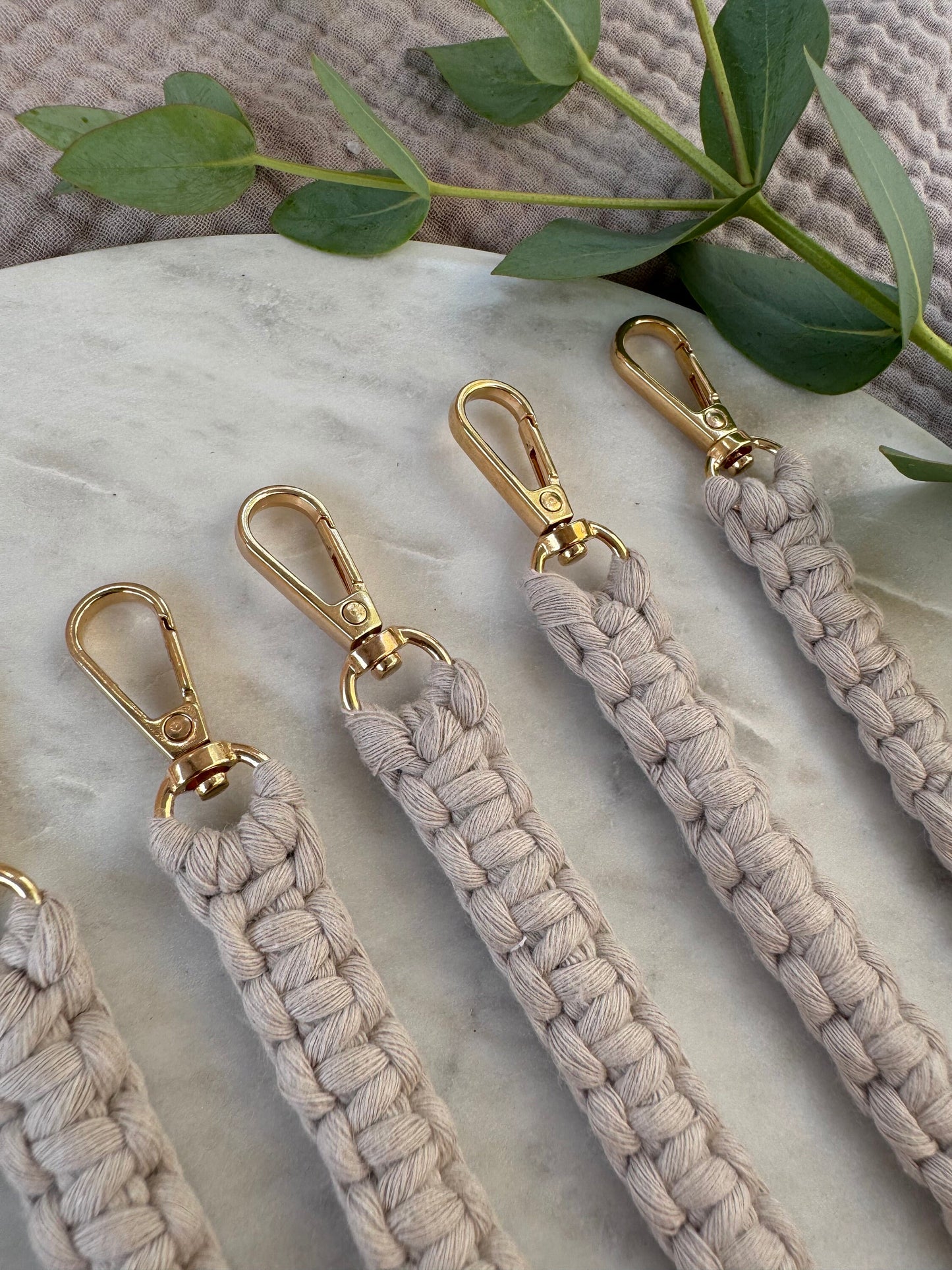 Handgefertigter Makramee Schlüsselanhänger - Boho Scandi Style Accessoire
