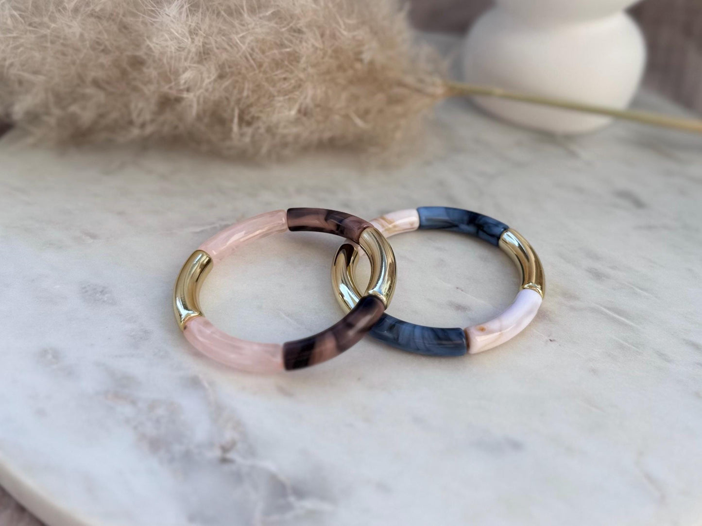 Schlichter dünner Armreif - Handgefertigtes Tube Armband für den perfekten Summer Look im Retrostil