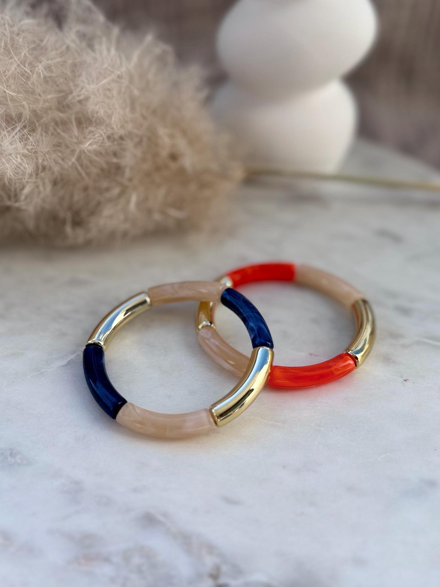 Schlichter dünner Armreif - Handgefertigtes Tube Armband für den perfekten Summer Look im Retrostil