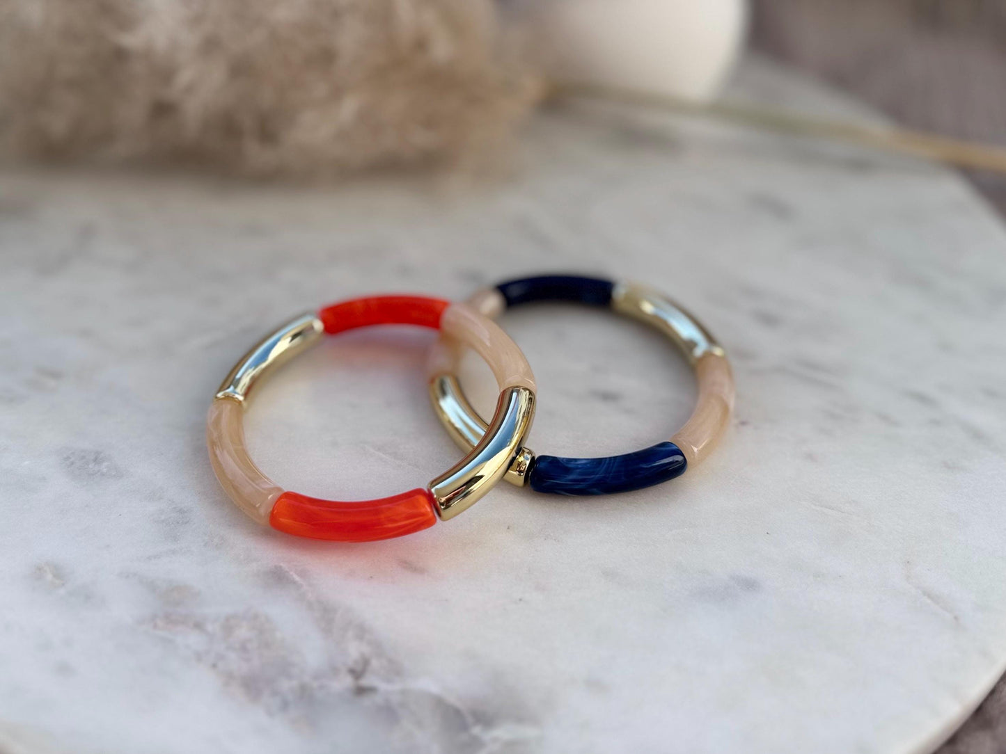 Schlichter dünner Armreif - Handgefertigtes Tube Armband für den perfekten Summer Look im Retrostil