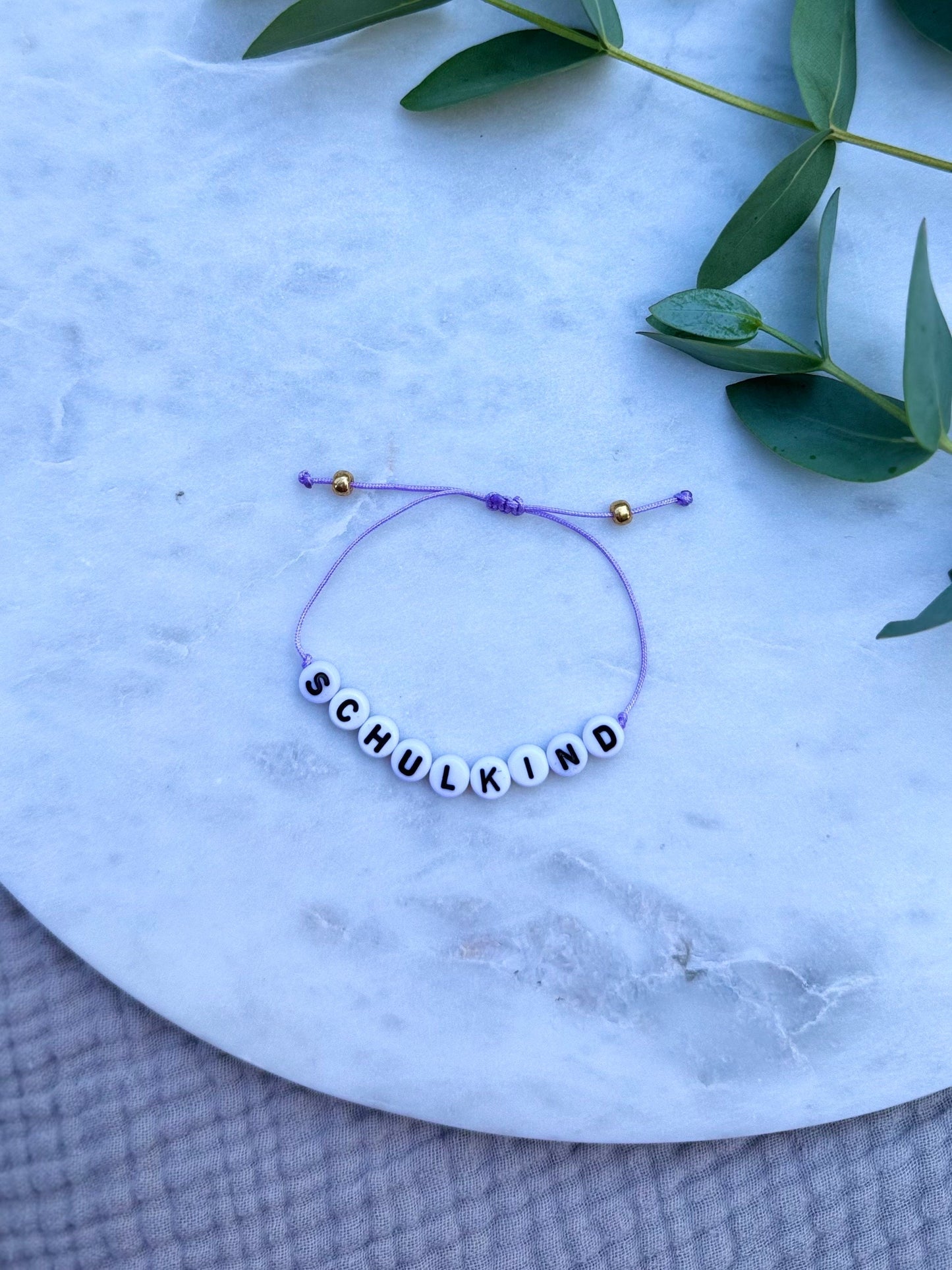 Buntes Schulkind Armband - Handgefertigt zur Einschulung Kinderarmband