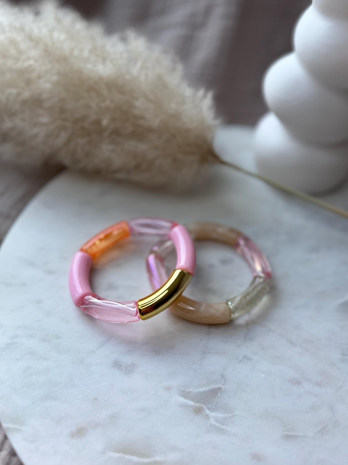 Bunter Armreif - Handgefertigtes Tube Armband für den perfekten Summer Look im Retrostil