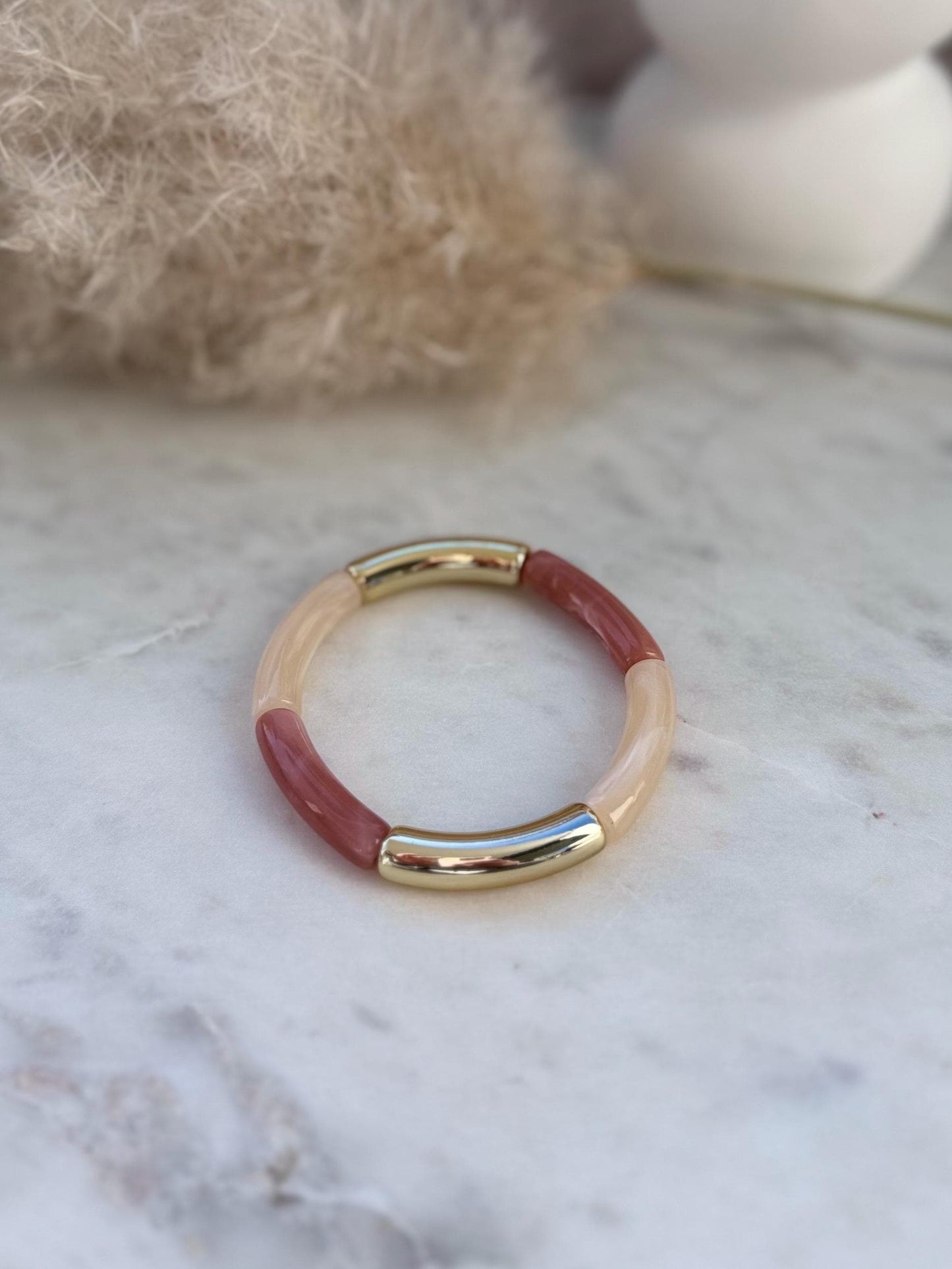 Schlichter dünner Armreif - Handgefertigtes Tube Armband für den perfekten Summer Look im Retrostil