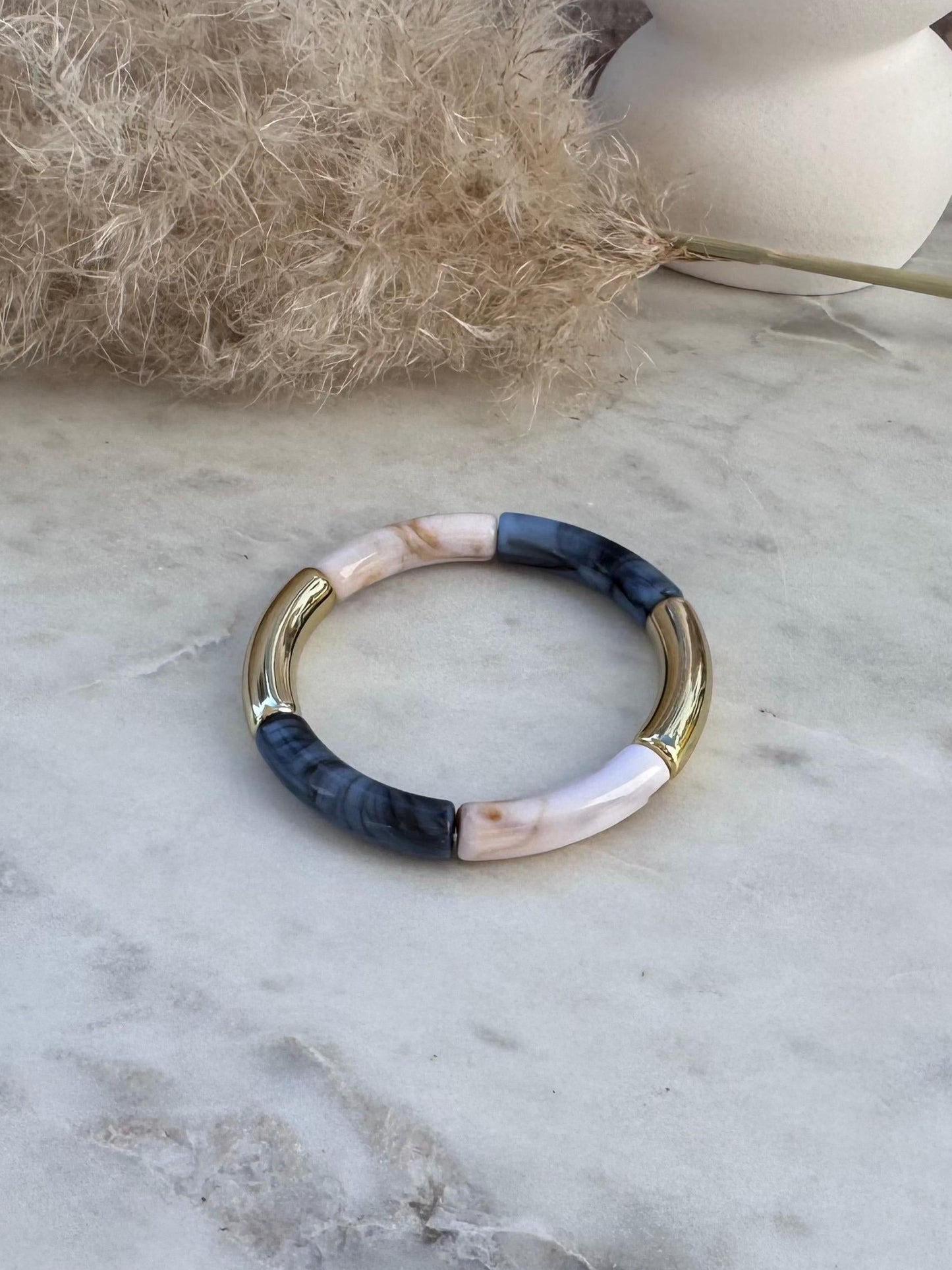 Schlichter dünner Armreif - Handgefertigtes Tube Armband für den perfekten Summer Look im Retrostil
