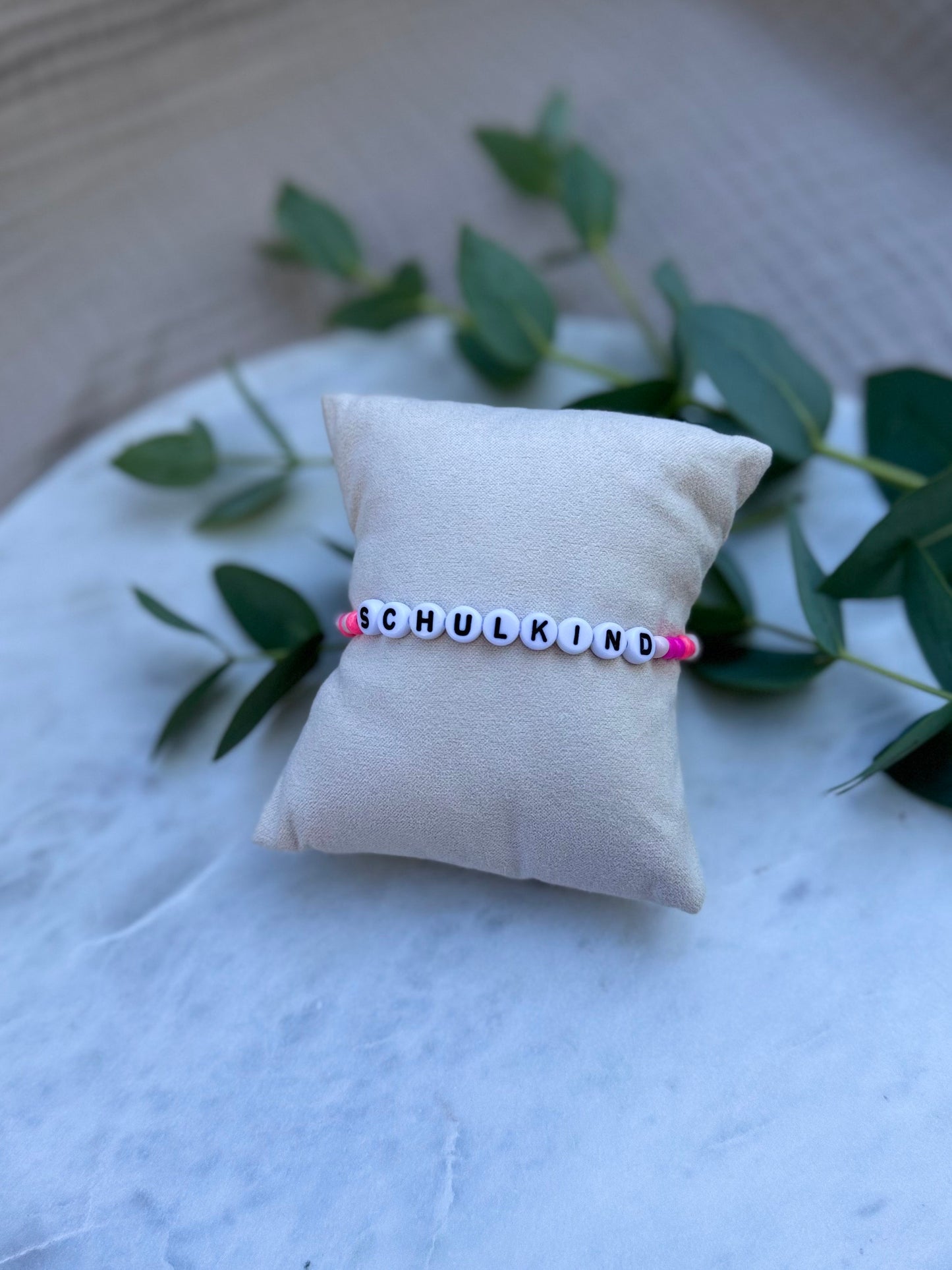 Buntes Schulkind Armband - Handgefertigt zur Einschulung Kinderarmband