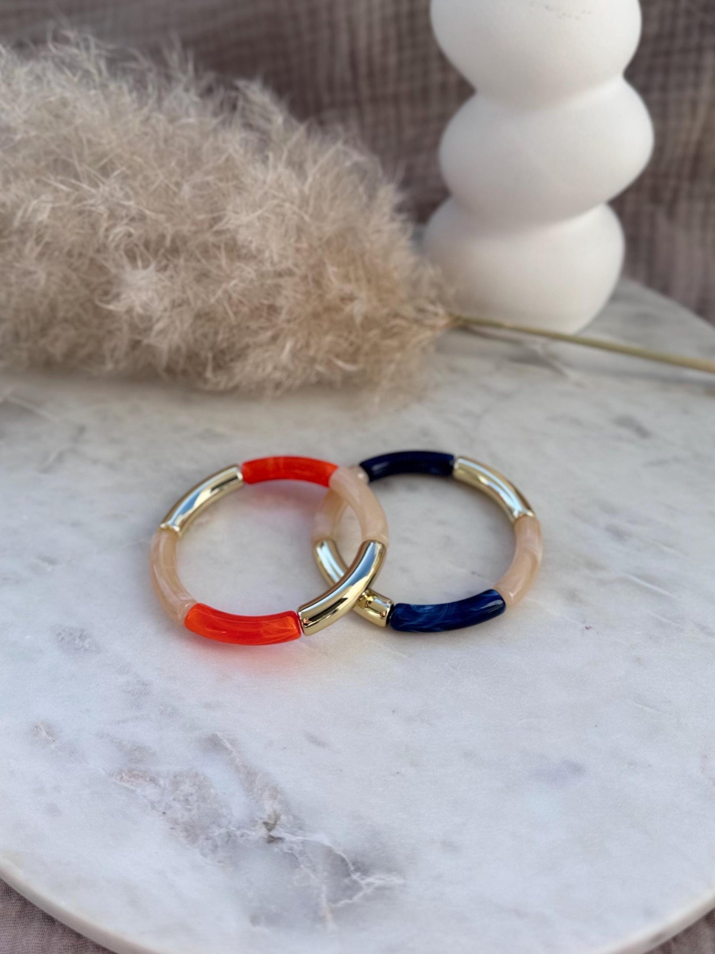 Schlichter dünner Armreif - Handgefertigtes Tube Armband für den perfekten Summer Look im Retrostil
