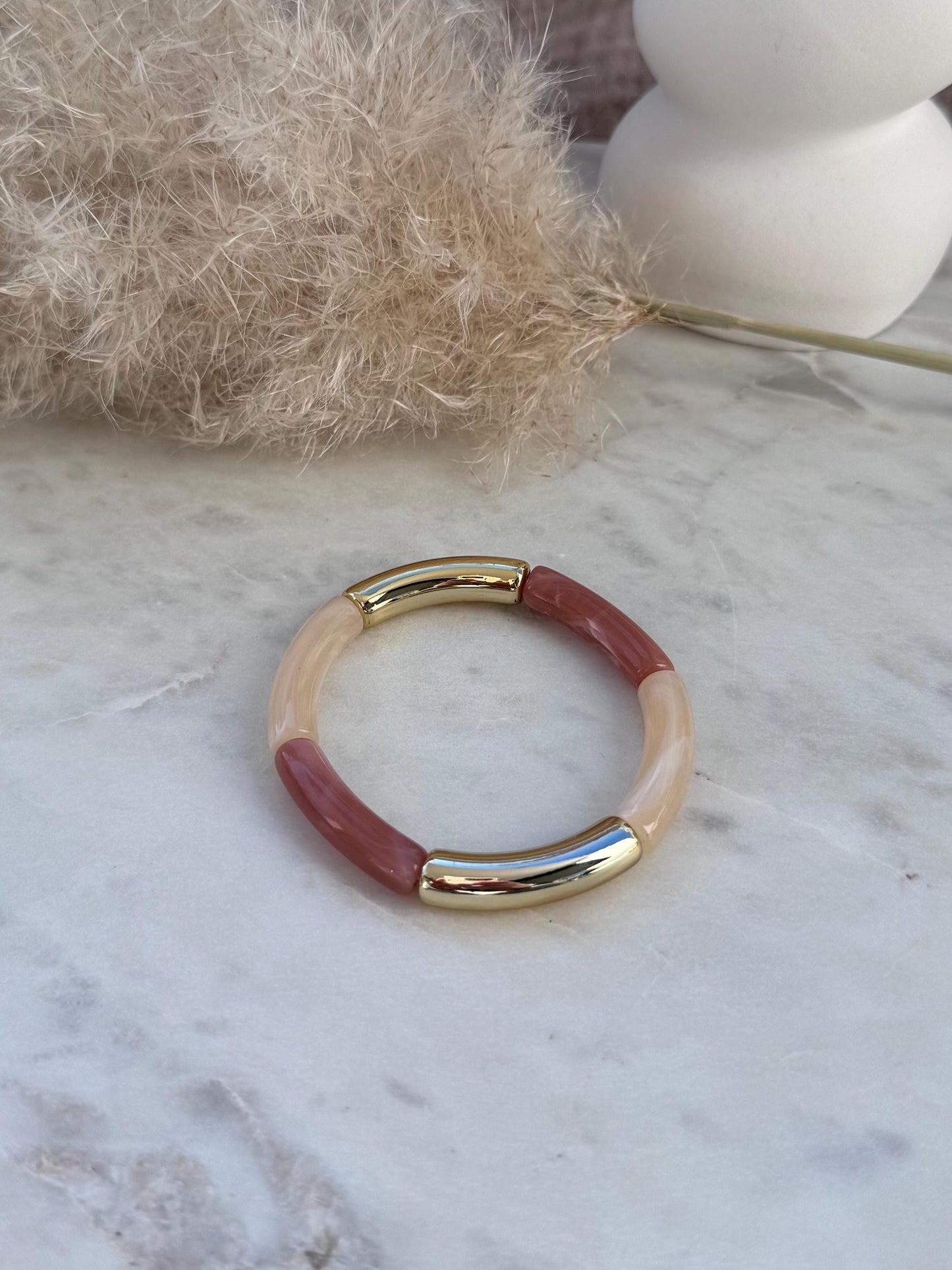 Schlichter dünner Armreif - Handgefertigtes Tube Armband für den perfekten Summer Look im Retrostil