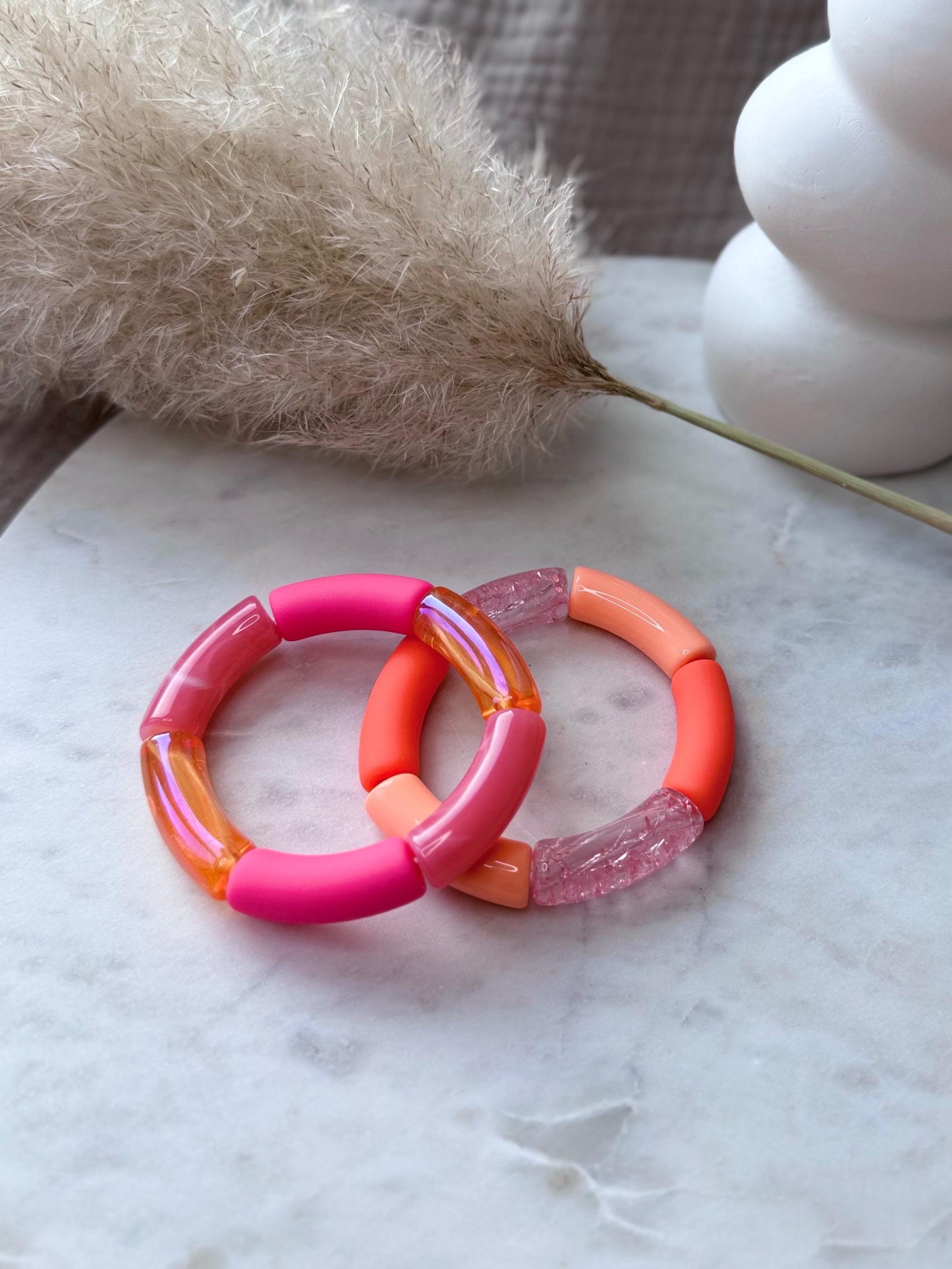 Bunter Armreif - Handgefertigtes Tube Armband für den perfekten Summer Look im Retrostil