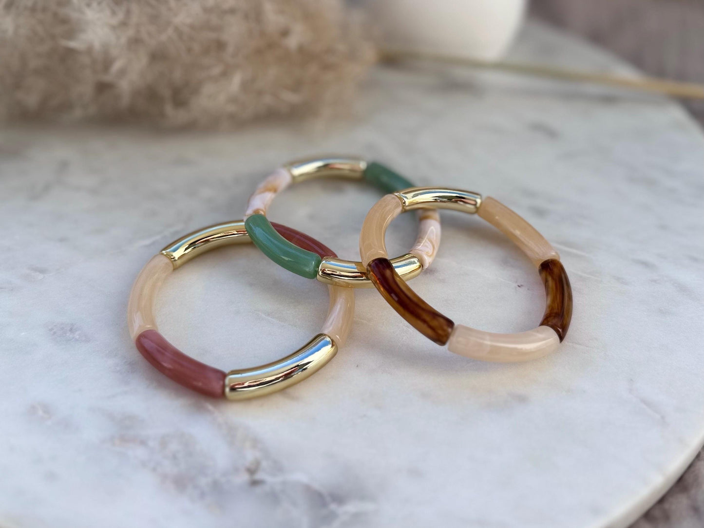 Schlichter dünner Armreif - Handgefertigtes Tube Armband für den perfekten Summer Look im Retrostil