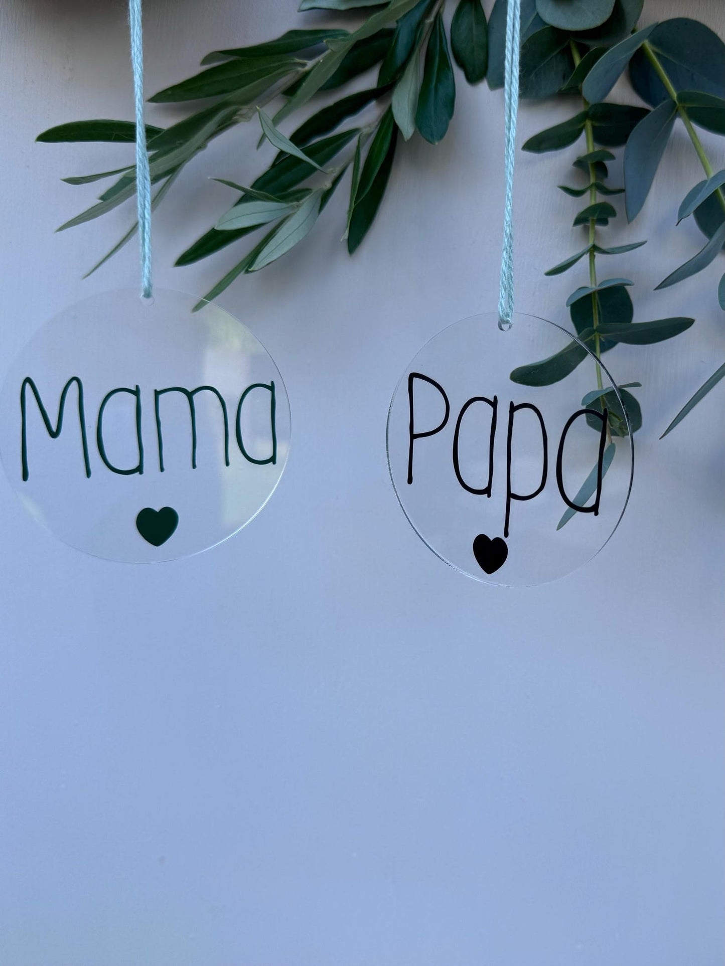 Personalisierter Weihnachtsanhänger - Oma Opa Mama Papa Baumschmuck