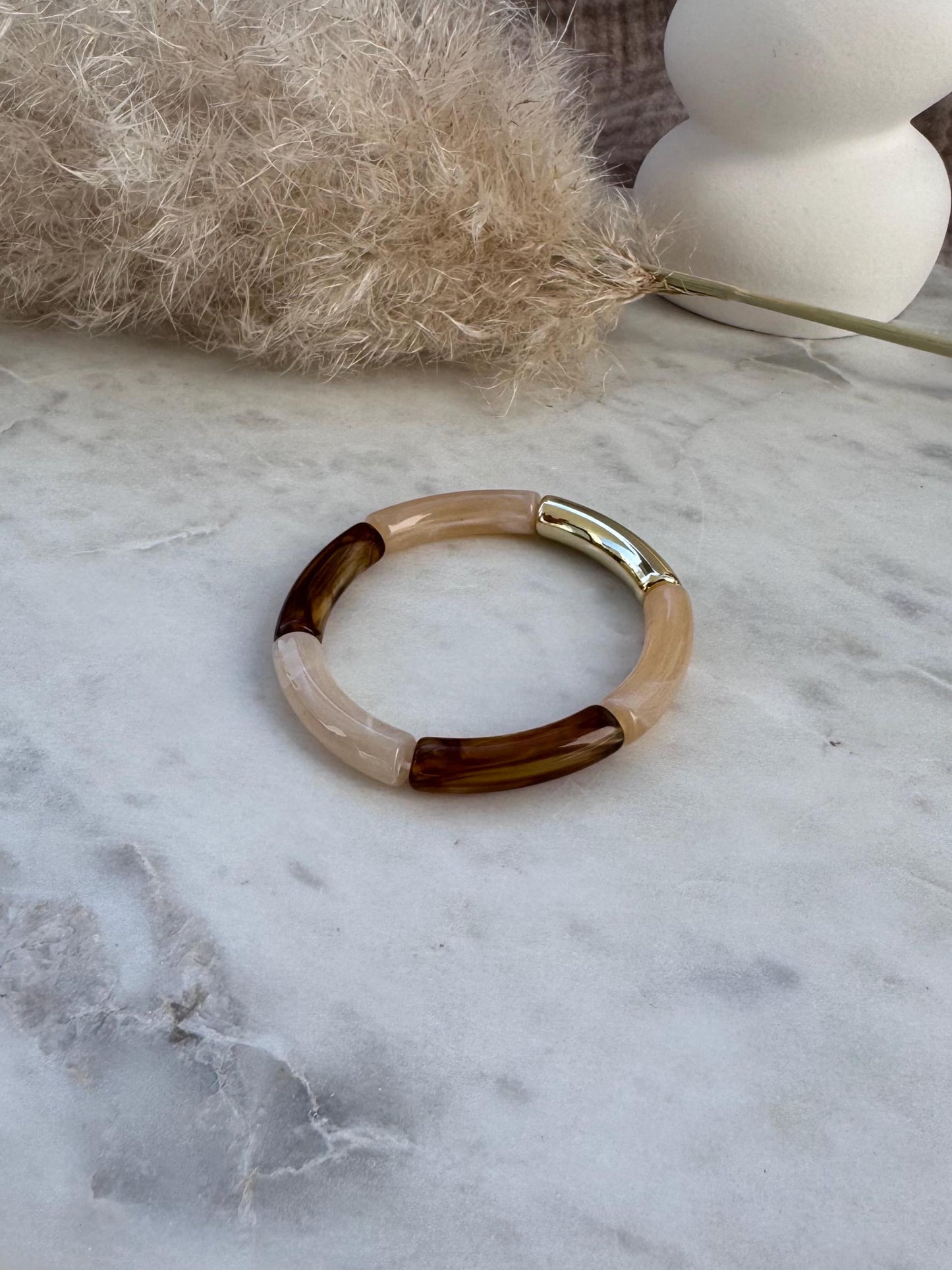Schlichter dünner Armreif - Handgefertigtes Tube Armband für den perfekten Summer Look im Retrostil