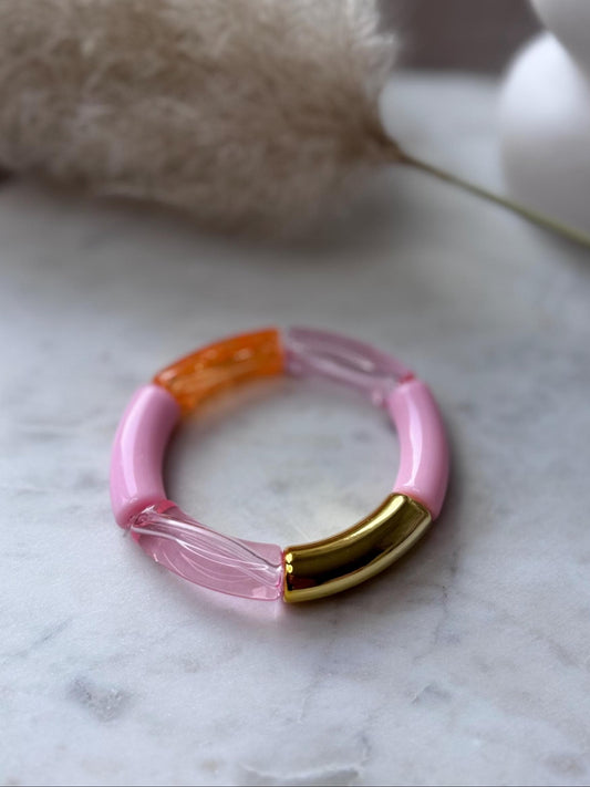Bunter Armreif - Handgefertigtes Tube Armband für den perfekten Summer Look im Retrostil