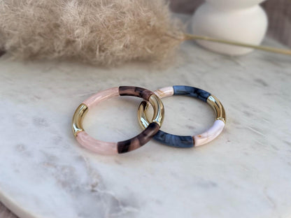 Schlichter dünner Armreif - Handgefertigtes Tube Armband für den perfekten Summer Look im Retrostil