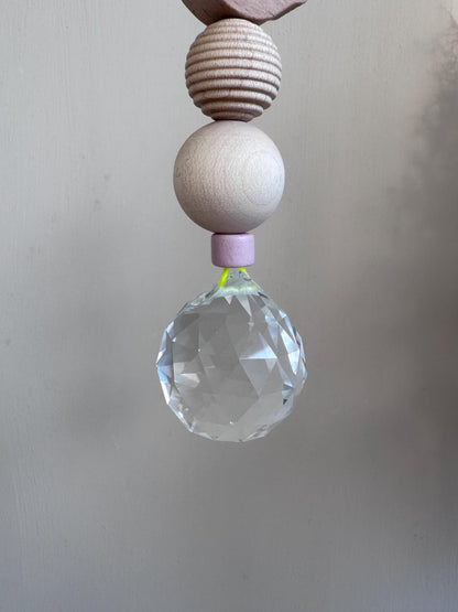Handgefertigter bunter Sonnenfänger VOGEL - Suncatcher mit Prisma - Regenbogen Fensterdekoration aus Glas